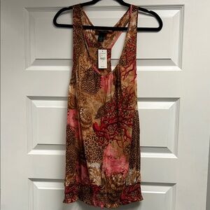 Women's Sleeveless Top with Coral Design